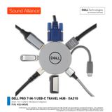  Dell Pro 7-in-1 USB-C Travel Hub – DA310 (450-AKMS) 