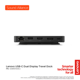  Lenovo USB-C Dual Display Travel Dock (40B90100EU) 