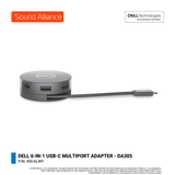  Dell 6-in-1 USB-C Multiport Adapter - DA305 (450-ALWY) 