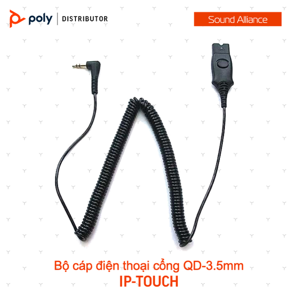  Bộ cáp kết nối QD sang 3.5mm cho điện thoại Plantronics IP-Touch 