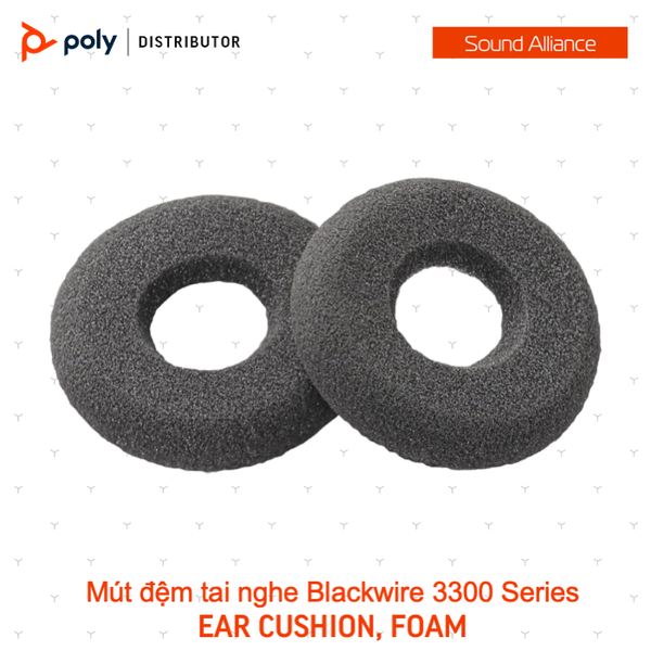  Bộ đệm mút tai nghe Plantronics Blackwire 3300 Series (Ear Cushion,Foam) 