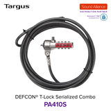  Dây cáp khoá laptop DEFCON® Serialized T-Lock Targus PA410S 