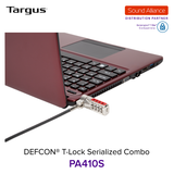 Dây cáp khoá laptop DEFCON® Serialized T-Lock Targus PA410S 