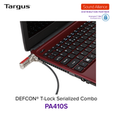  Dây cáp khoá laptop DEFCON® Serialized T-Lock Targus PA410S 