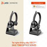  Tai nghe không dây DECT™ hai bên tai Poly Savi 7320-M Office (8D3J6AA) 