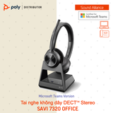  Tai nghe không dây DECT™ hai bên tai Poly Savi 7320-M Office (8D3J6AA) 