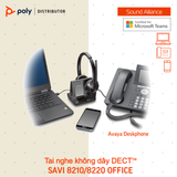  Tai nghe không dây DECT™ Mono Plantronics Savi 8210 Series 