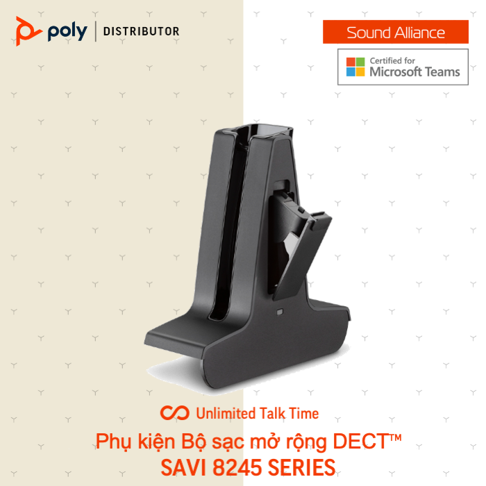  Tai nghe không dây DECT™ Plantronics Savi 8245 Series (Convertible) 