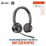  Tai nghe không dây DECT™ hai bên tai Poly Savi 7320-M Office (8D3J6AA) 