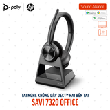  Tai nghe không dây DECT™ hai bên tai Poly Savi 7320 Office (8D3F7AA) 