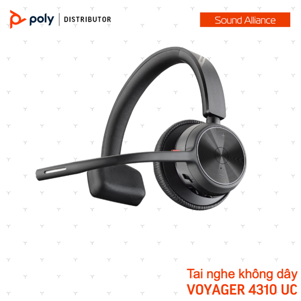  Tai nghe không dây Mono On-ear Poly Voyager 4310 UC 