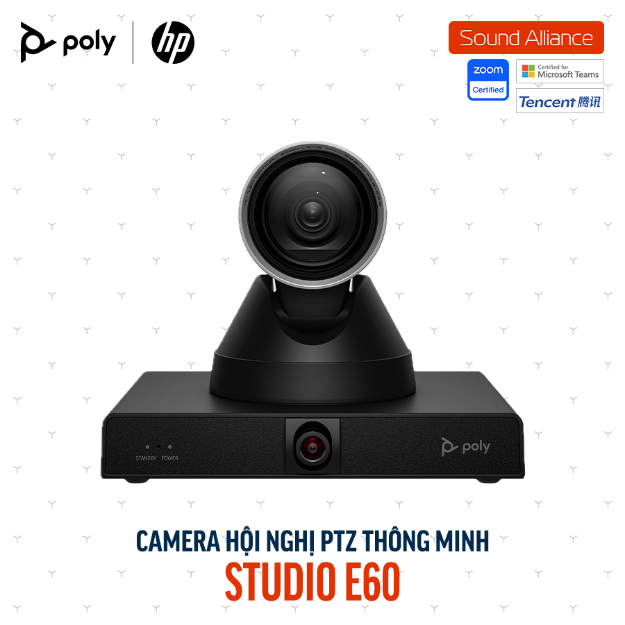  Camera hội nghị thông minh 4K MPTZ HP Poly Studio E60 (9W1A6AA) 