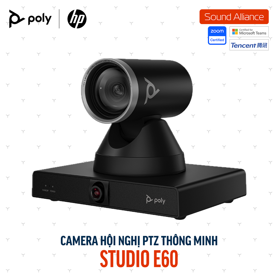  Camera hội nghị thông minh 4K MPTZ HP Poly Studio E60 (9W1A6AA) 