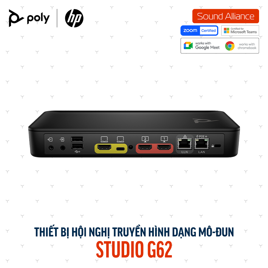  Thiết bị hội nghị truyền hình Modular HP Poly Studio G62 (99T23AA) 