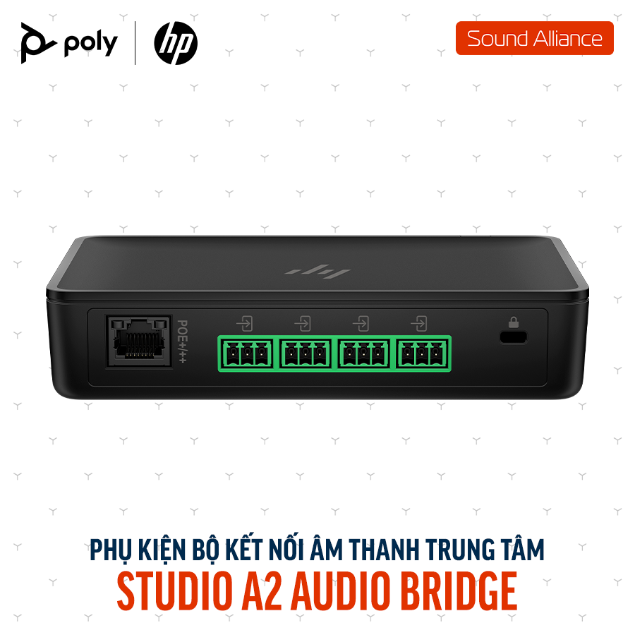  Bộ kết nối âm thanh trung tâm Poly Studio A2 Audio Bridge (B22X2AA) 