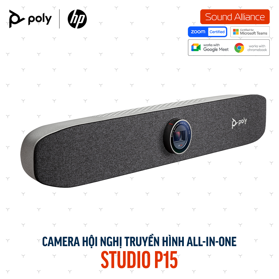  Camera hội nghị truyền hình Poly Studio P15 (842D1AA#AB0) 