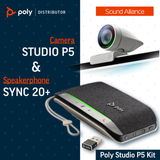  Bộ thiết bị Hội nghị Poly Studio P5 Kit và Sync 20+ (2200-87150-025) 
