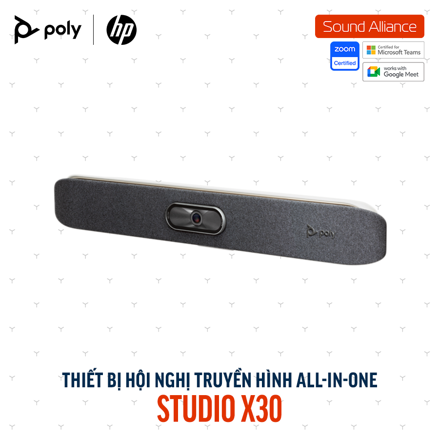  Thiết bị hội nghị truyền hình Poly Studio X30 và TC8 (83Z46AA#UUF) 