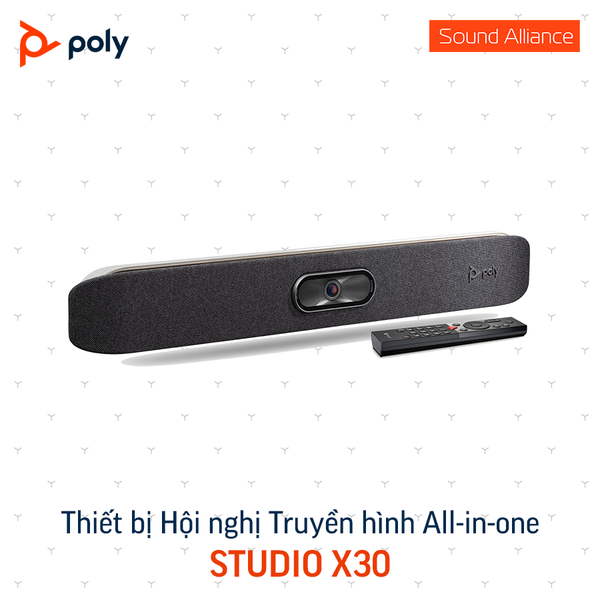  Thiết bị Hội nghị Truyền hình Poly Studio X30 Bar 