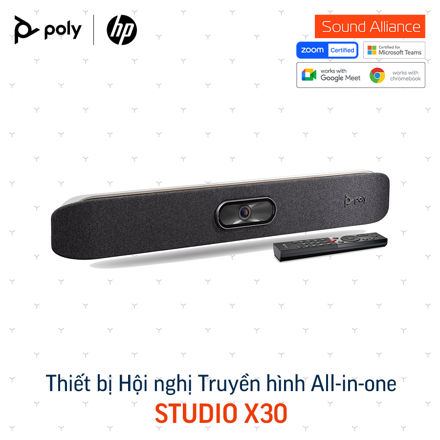  Thiết bị Hội nghị Truyền hình Poly Studio X30 Bar 