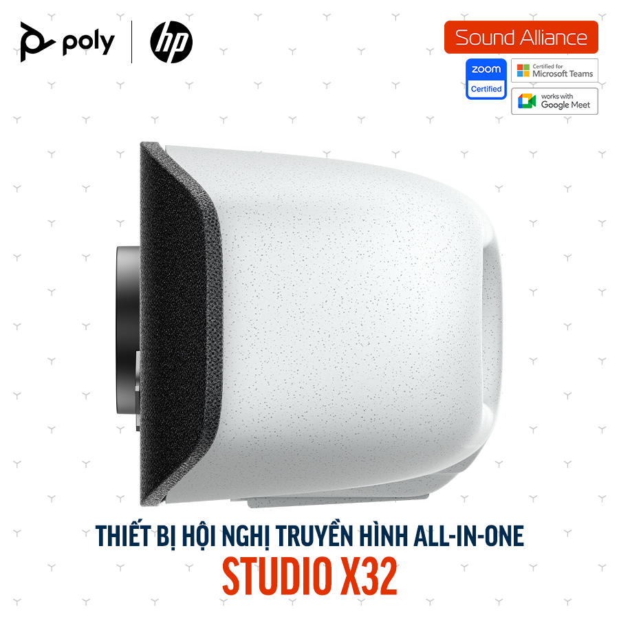  Thiết bị hội nghị truyền hình Poly Studio X32 và TC10 (A3SV8AA) 