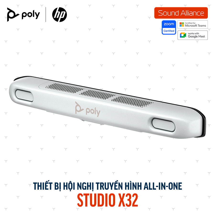  Thiết bị hội nghị truyền hình Poly Studio X32 và TC10 (A3SV8AA) 