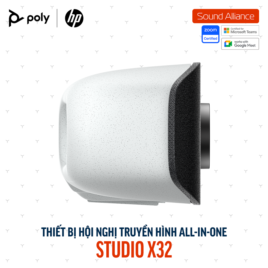  Thiết bị hội nghị truyền hình Poly Studio X32 và TC10 (A3SV7AA) 