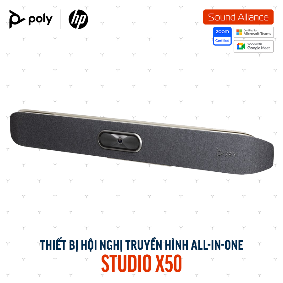  Thiết bị hội nghị truyền hình Poly Studio X50 và TC8 (83Z47AA#ABB) 