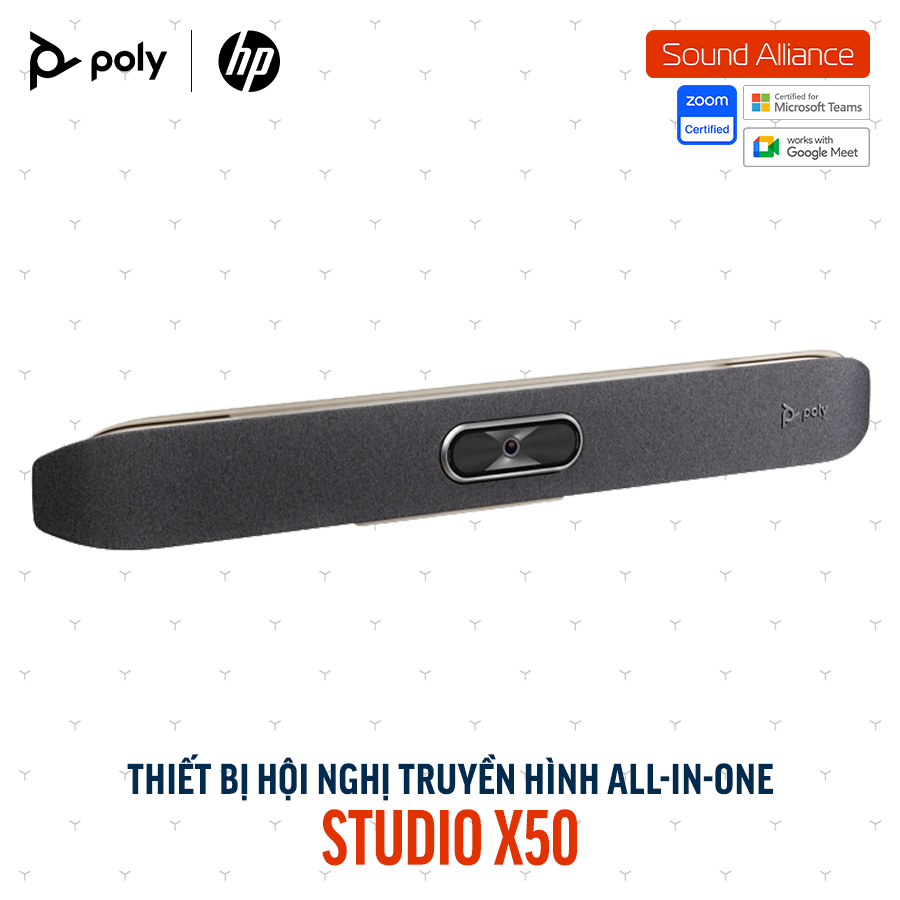  Thiết bị hội nghị truyền hình Poly Studio X50 và TC8 (83Z47AA#ABB) 