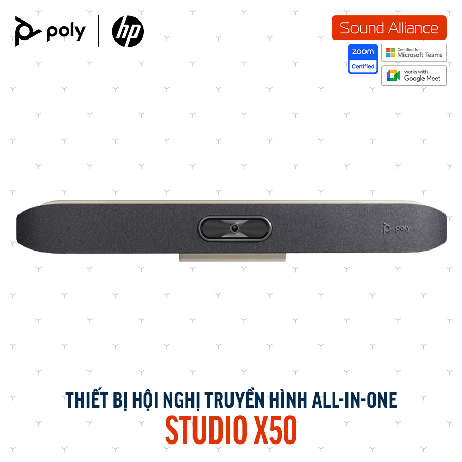  Thiết bị hội nghị truyền hình Poly Studio X50 và TC8 (83Z47AA#ABB) 
