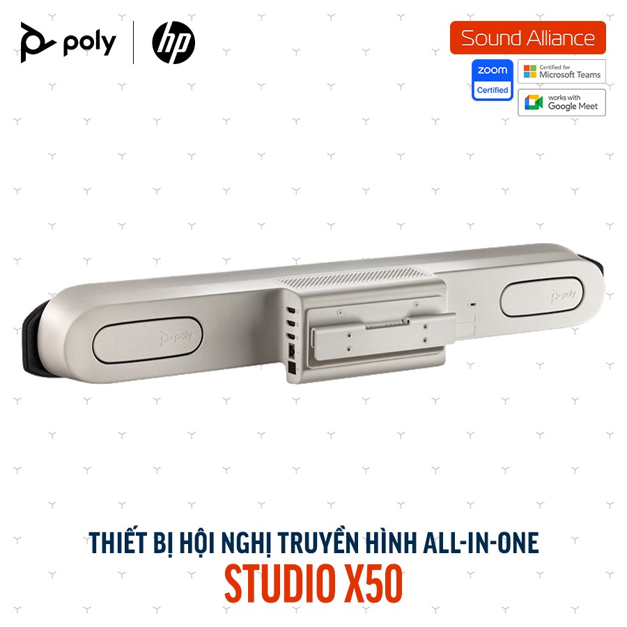  Thiết bị hội nghị truyền hình Poly Studio X50 và TC8 (83Z47AA#ABB) 