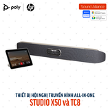  Thiết bị hội nghị truyền hình Poly Studio X50 và TC8 (83Z47AA#ABB) 