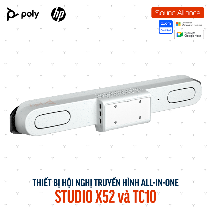  Thiết bị hội nghị truyền hình Poly Studio X52 và TC10 (8D8L1AA#UUF) 