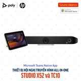  Thiết bị hội nghị truyền hình Poly Studio X52 và TC10 (8D8L8AA#AB2) 