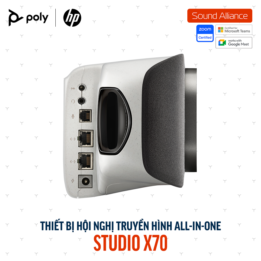 Thiết bị hội nghị truyền hình Poly Studio X70 và TC10 (8L531AA) 
