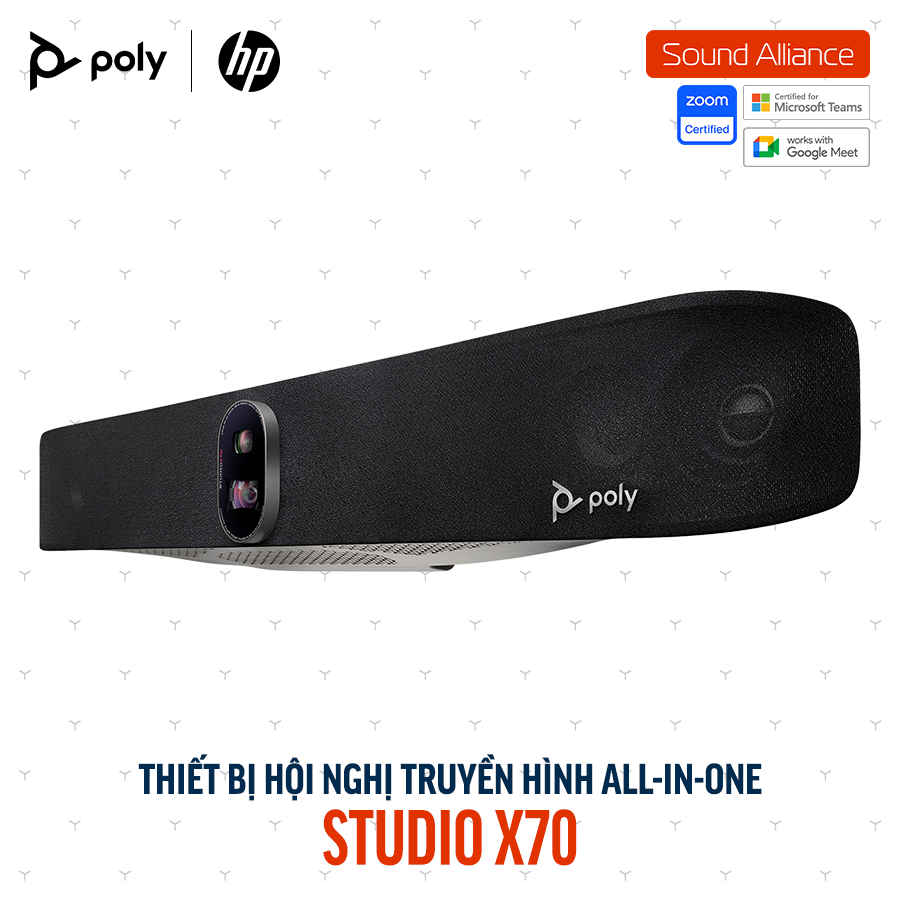  Thiết bị hội nghị truyền hình Poly Studio X70 và TC10 (8L531AA) 