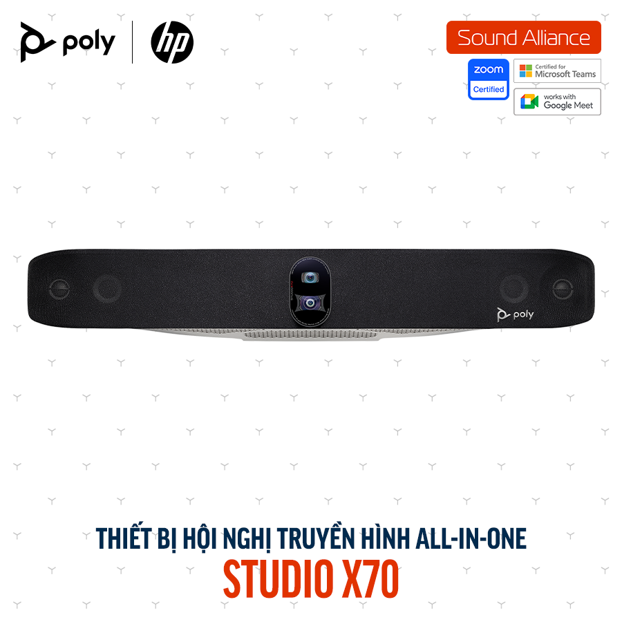  Thiết bị hội nghị truyền hình Poly Studio X70 và TC10 (8L531AA) 