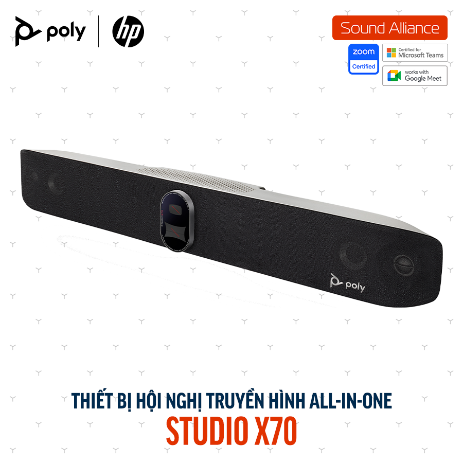  Thiết bị hội nghị truyền hình Poly Studio X70 và TC10 (8L531AA) 