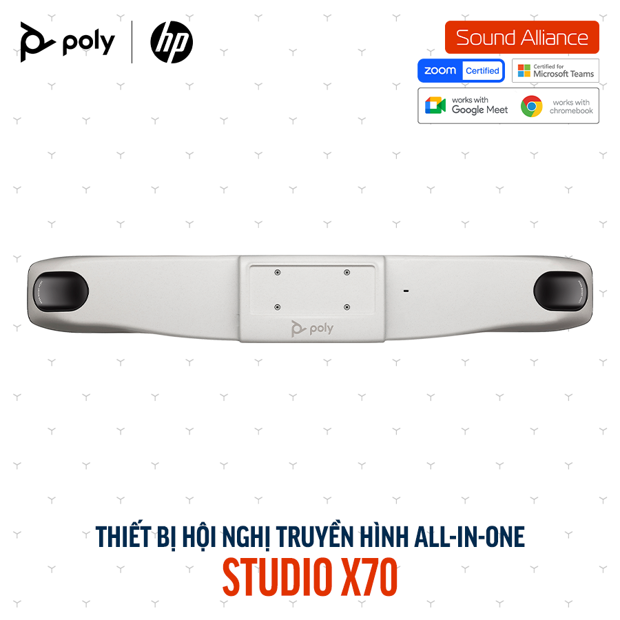  Thiết bị hội nghị truyền hình Poly Studio X70 và TC10 (8L531AA) 