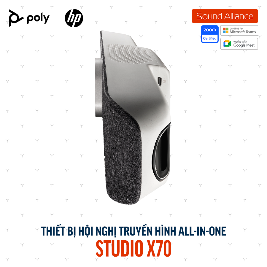  Thiết bị hội nghị truyền hình Poly Studio X70 và TC10 (8L531AA) 