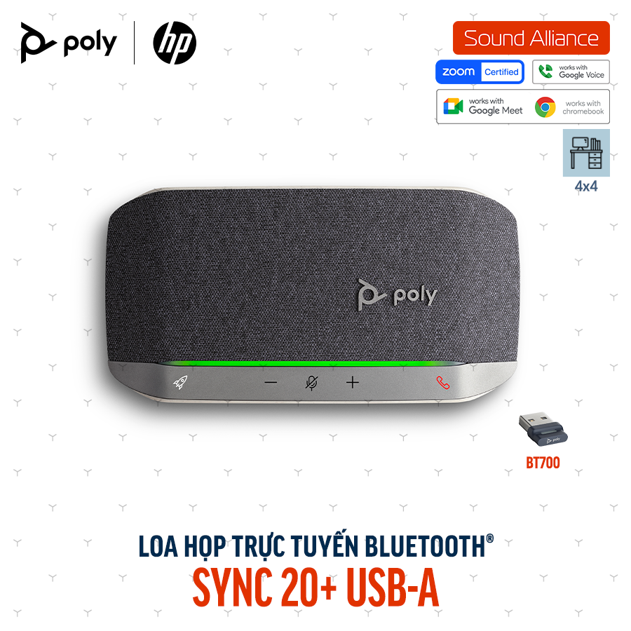  Loa Hội nghị Bluetooth Poly Sync 20+ (772C6AA) 