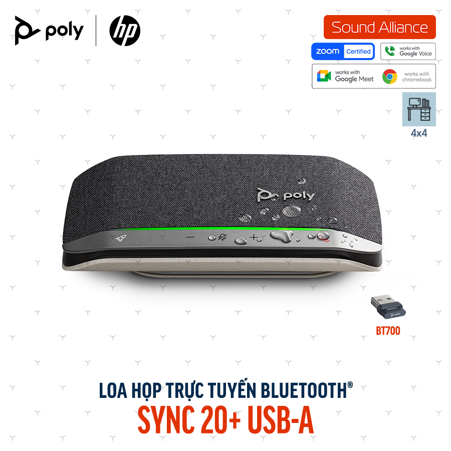  Loa Hội nghị Bluetooth Poly Sync 20+ (772C6AA) 