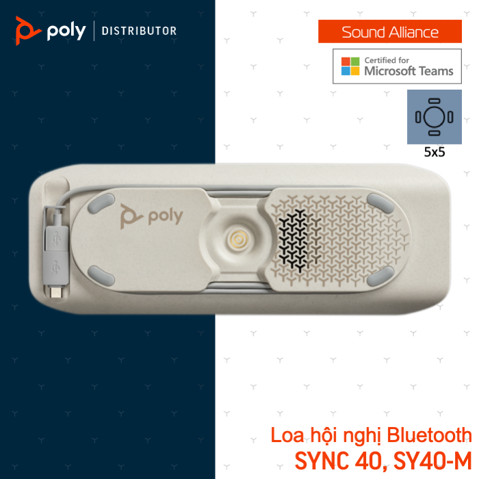  Loa Hội nghị không dây Bluetooth Poly Sync 40 