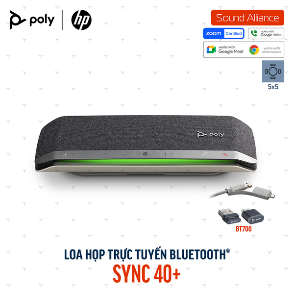  Loa Hội nghị Bluetooth Poly Sync 40+ (772C5AA) 