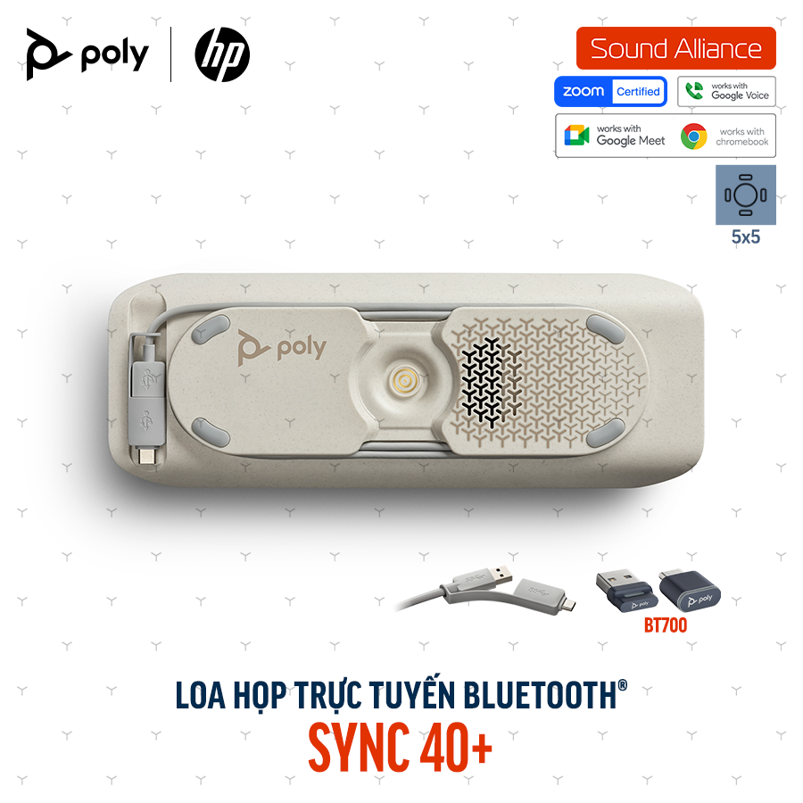  Loa Hội nghị Bluetooth Poly Sync 40+ (772C5AA) 