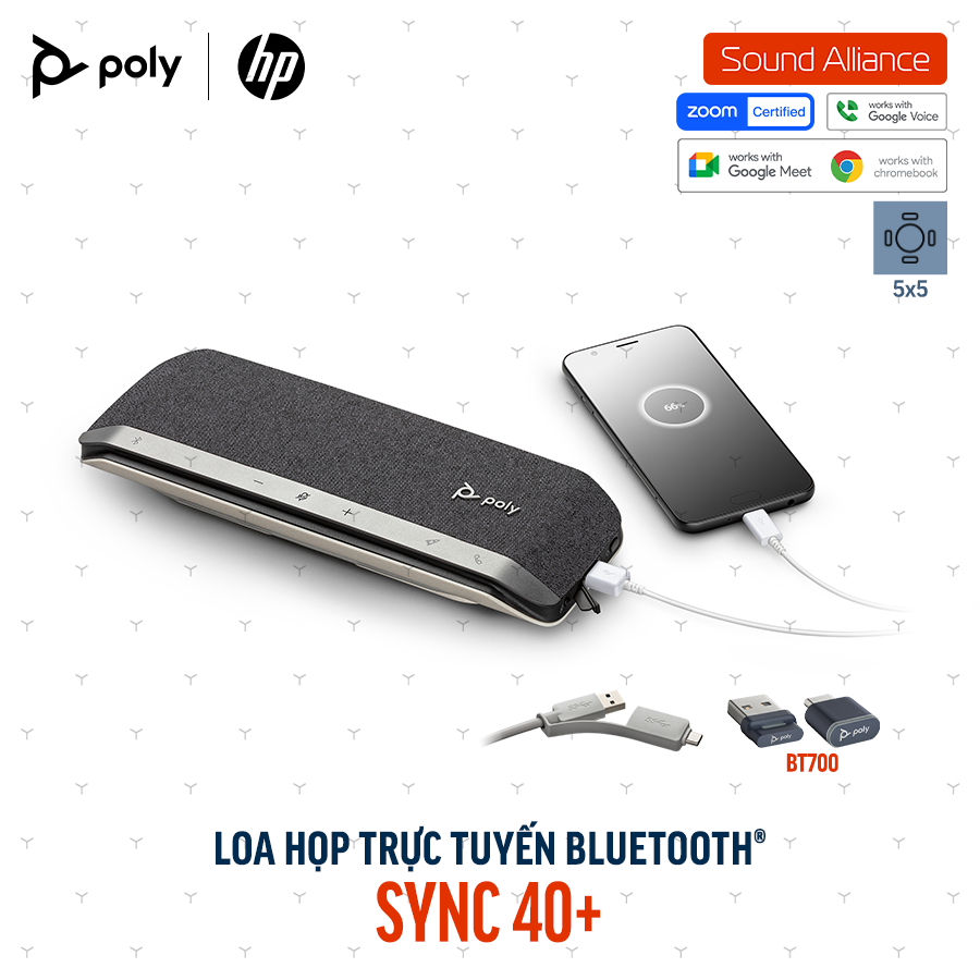  Loa Hội nghị Bluetooth Poly Sync 40+ (772C5AA) 