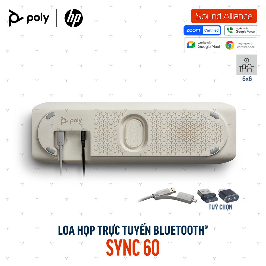  Loa Hội nghị Bluetooth Poly Sync 60 (772C2AA) 