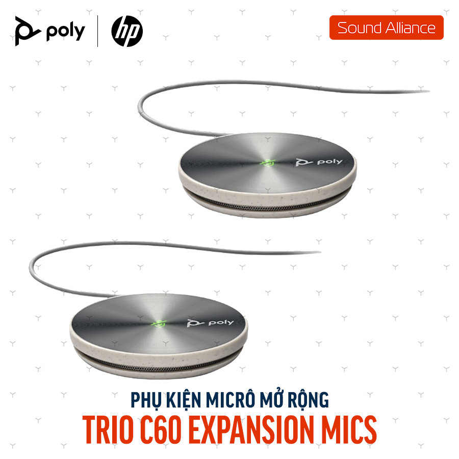  Bộ micrô mở rộng cho điện thoại Poly Trio C60 (85X02AA) 