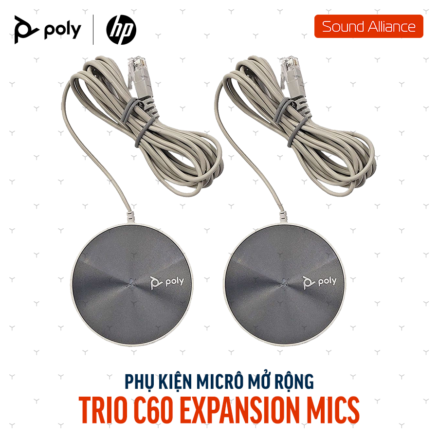  Bộ micrô mở rộng cho điện thoại Poly Trio C60 (85X02AA) 