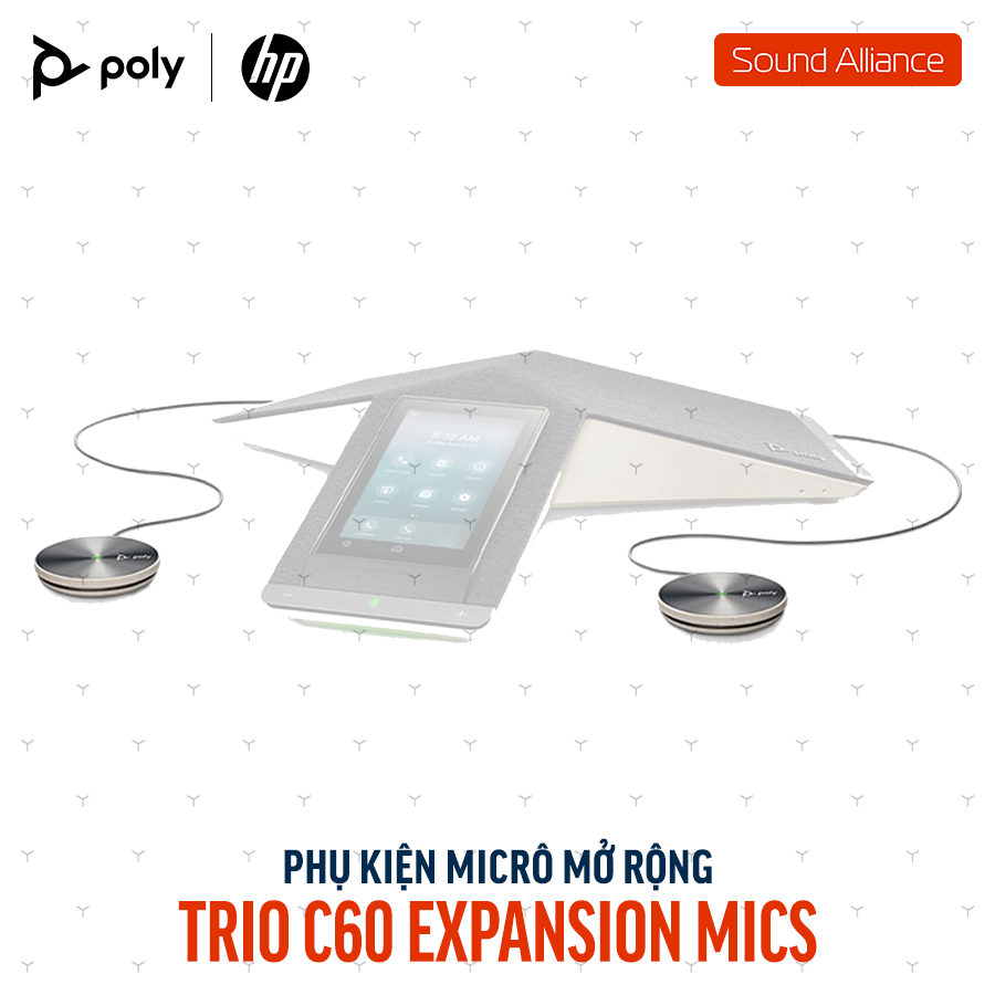  Bộ micrô mở rộng cho điện thoại Poly Trio C60 (85X02AA) 